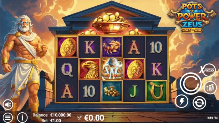 Pots of Power: Zeus - príomhscáileán le ríleanna